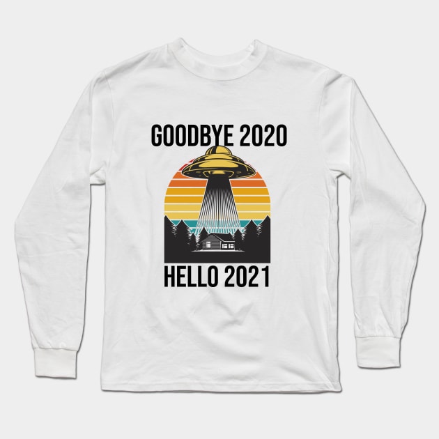 goodbye 2020 hello 2021 Long Sleeve T-Shirt by Jandjprints